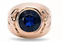Vintage Ring Sapphire Original Vintage 14K Rose Gold vrc078r